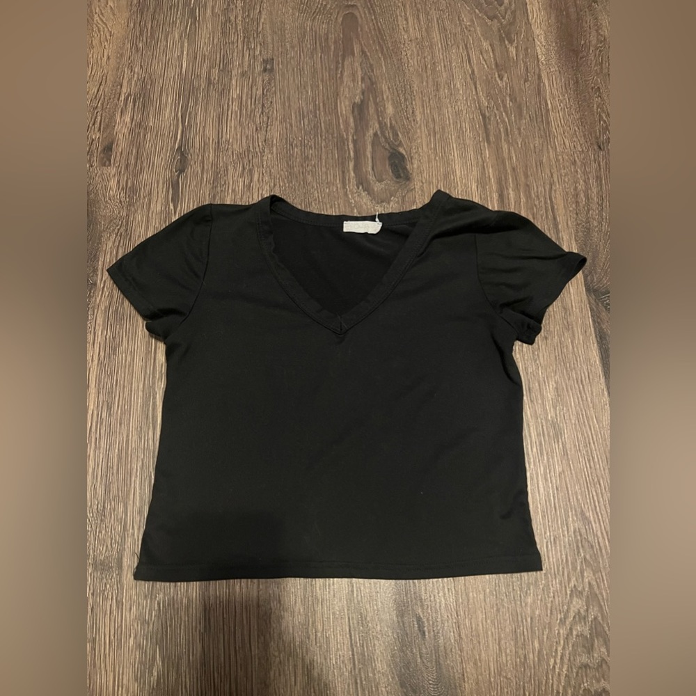 Olivia Rae black crop top